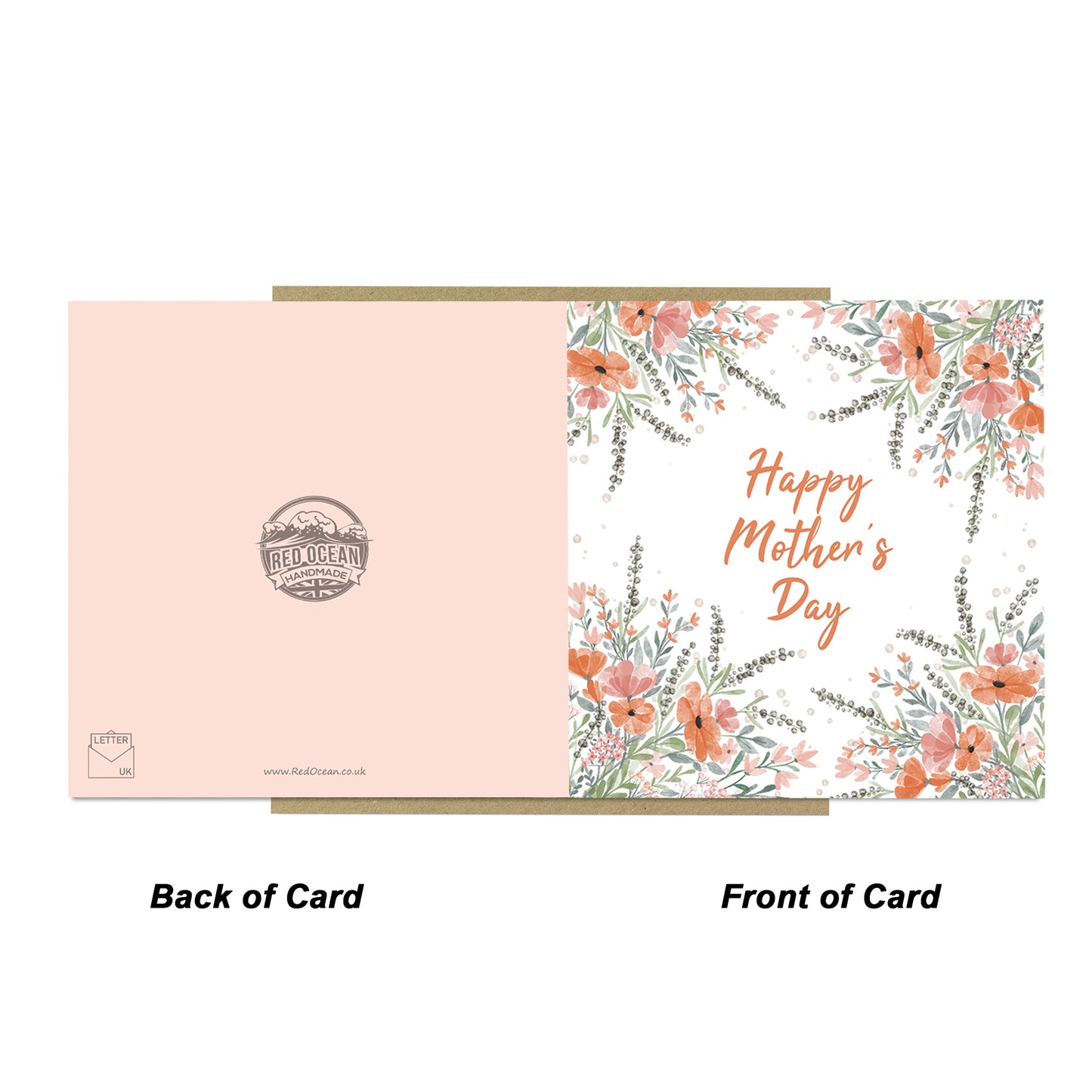 Mothers Day Cards for Mum Pastel Mother's Day Card Floral