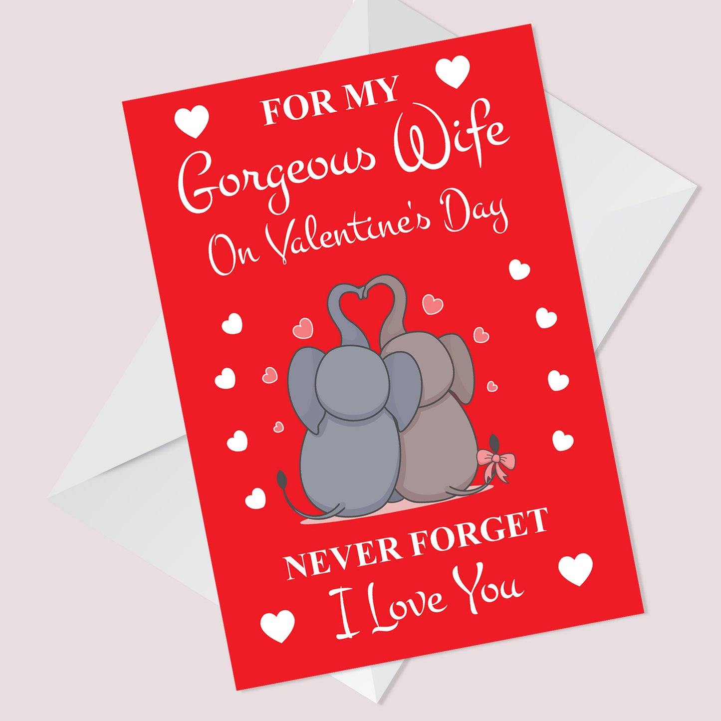 Valentines Day Card For Wife Happy Valentines Day Greeting Card