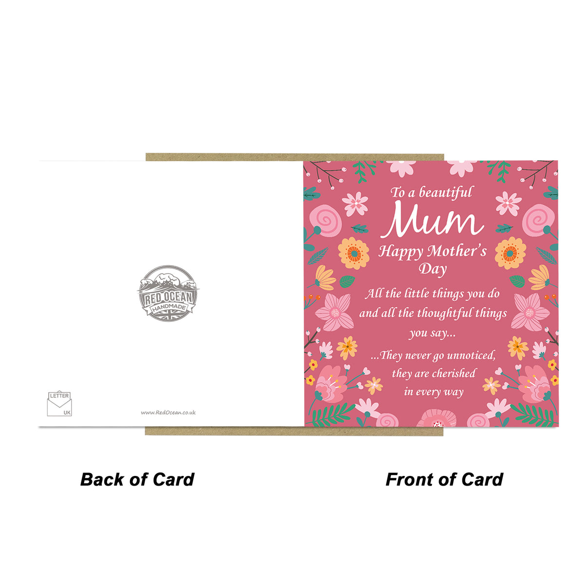 Mothers Day Card Poem Card For Mum Mother To A Beautiful Mum