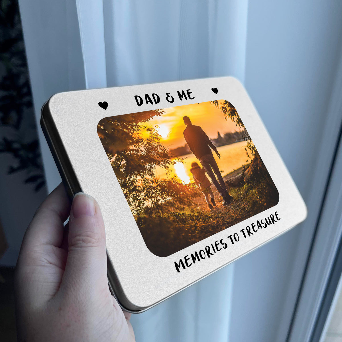 Dad Gift For Birthday Photo Storage Box Personalised Gift