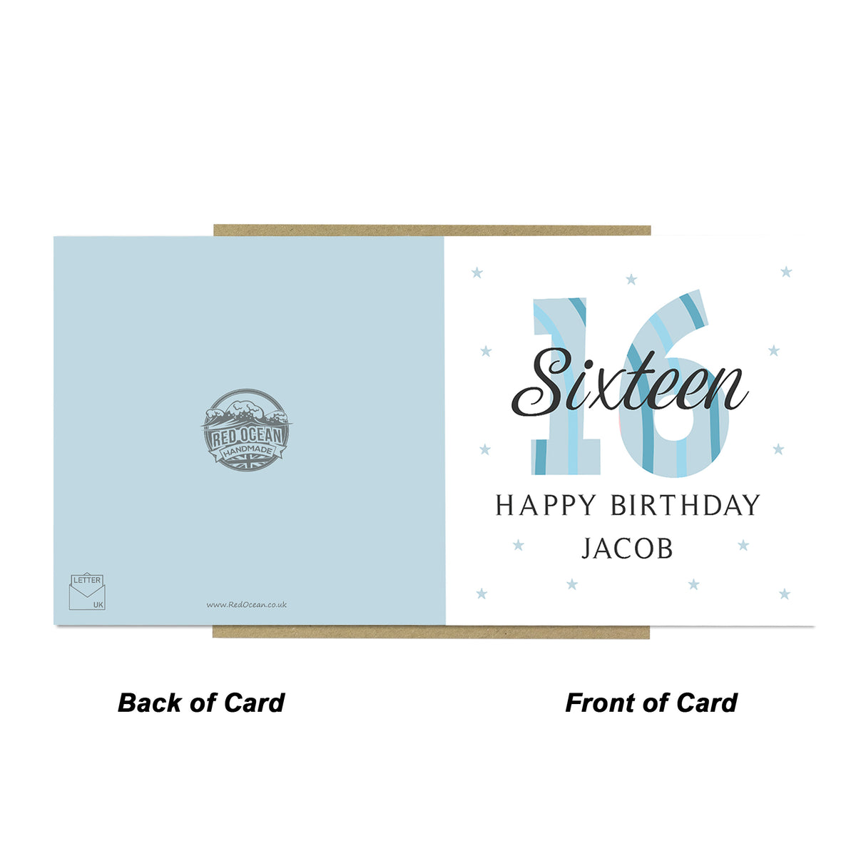 Personalised 16th Birthday Cards For Men Brother Son Grandson