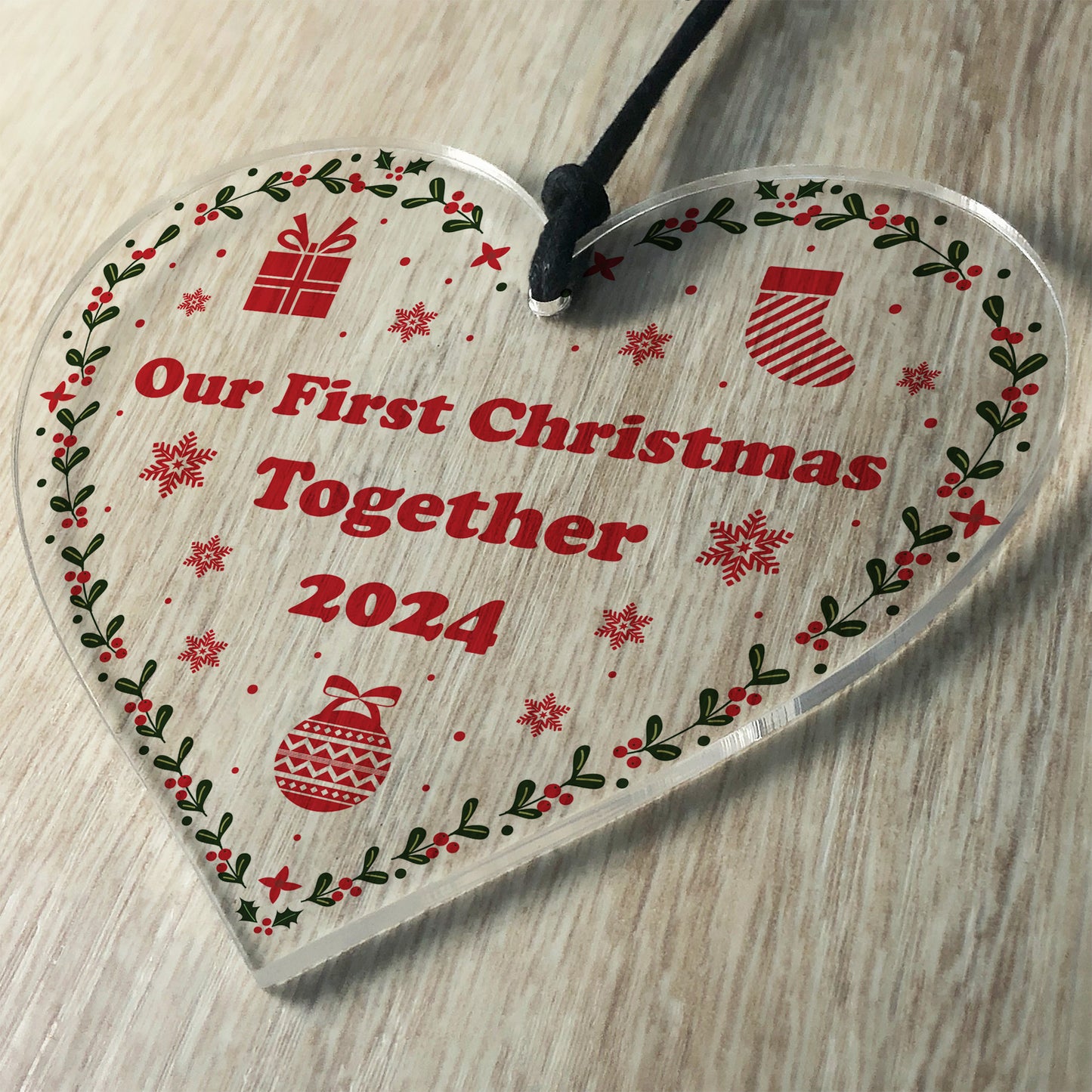 Personalised First Christmas Together Bauble 1st Christmas