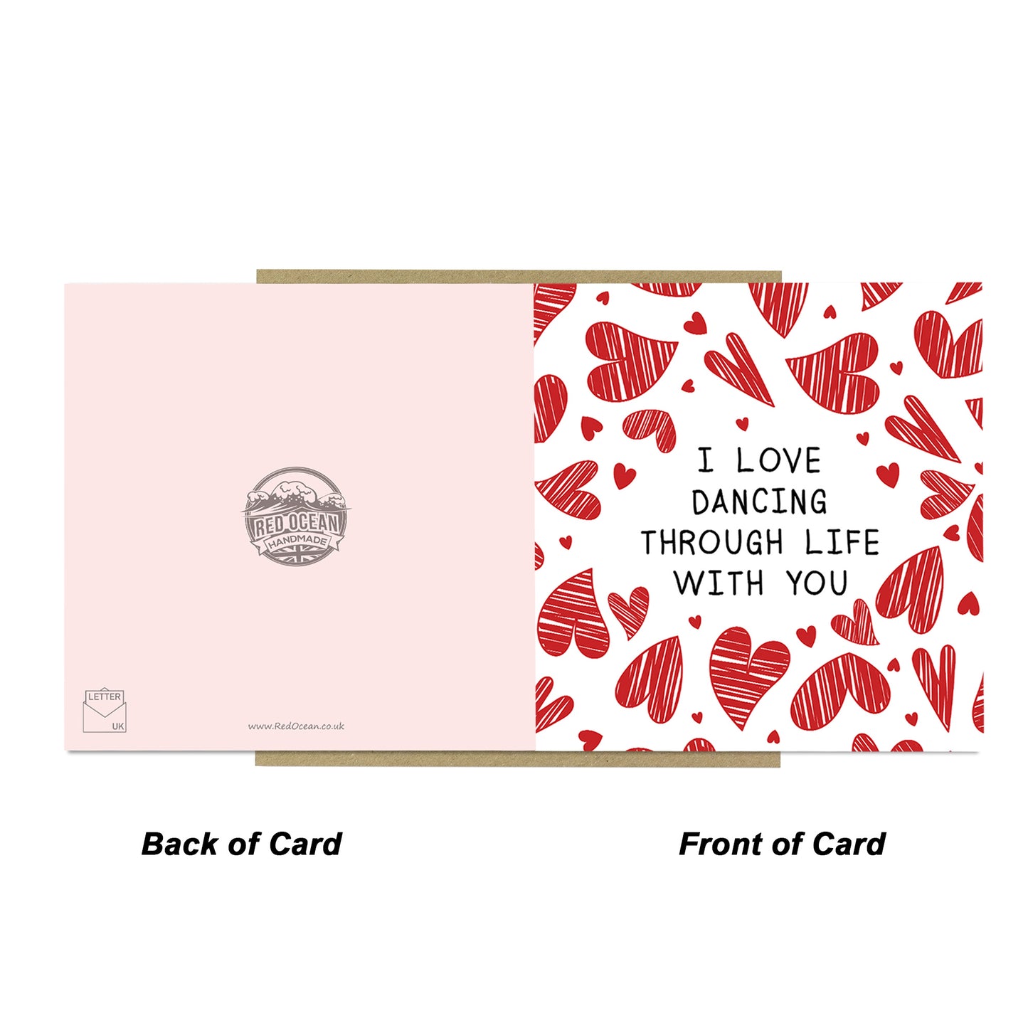 Valentines Day Card, I Love Dancing Through Life With You