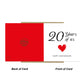 20th Anniversary Card For Husband Wife Grandparents Wedding