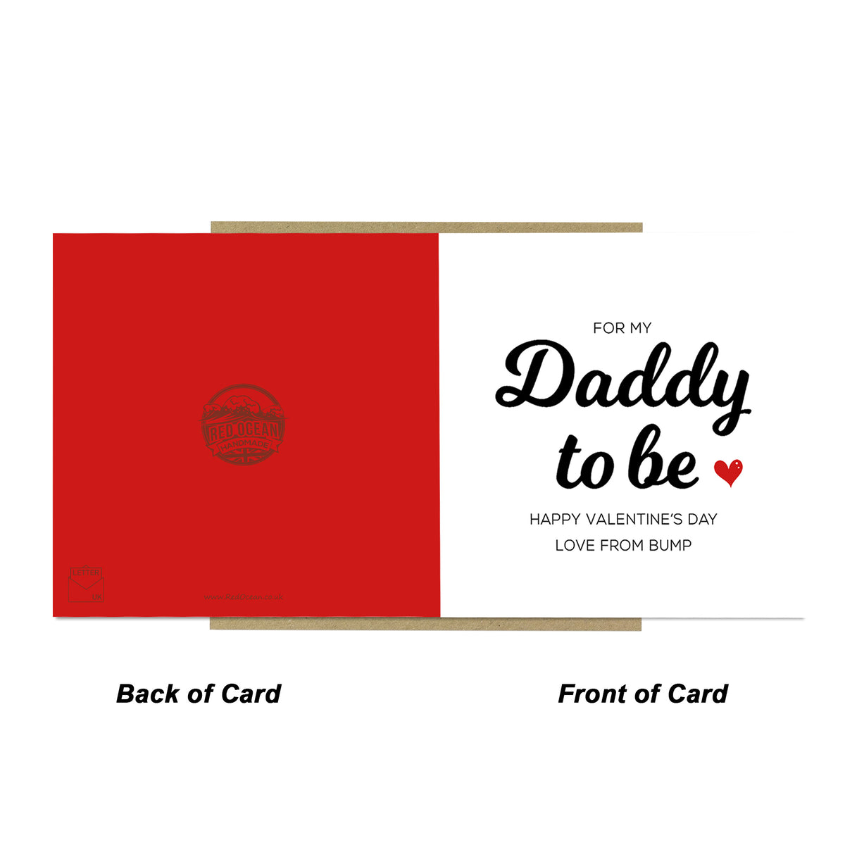 Daddy To Be Valentines Card Valentines Card From Bump