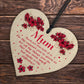 Thank You Mum Cute Love Mothers Day Plaque Floral Gift For Mummy