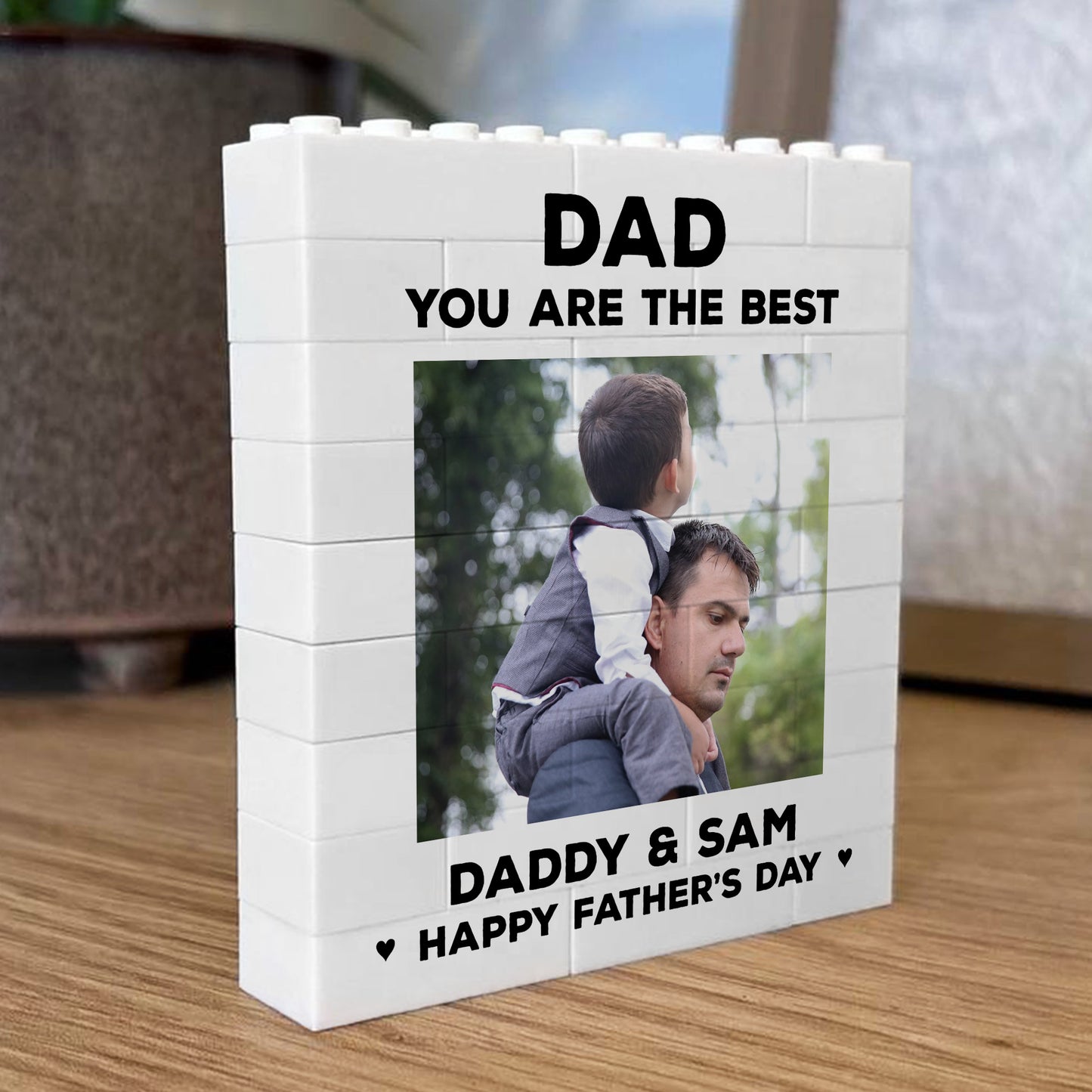 Daddy Gift Best Dad Gift Brick Photo Block Fathers Day Gift