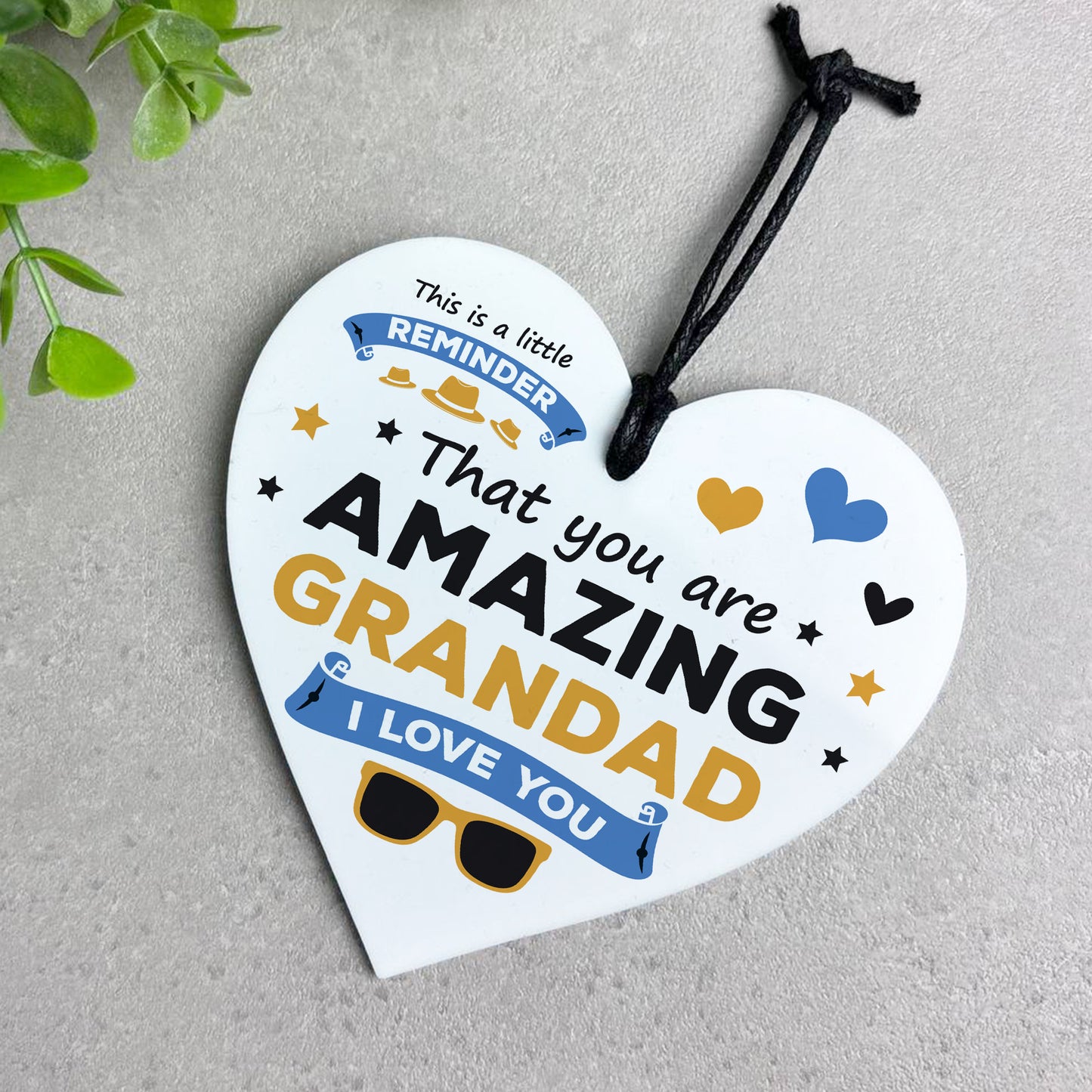 Gift For Grandad For Fathers Day Birthday Amazing Grandad Plaque