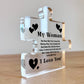Gifts for Women I Love You Gifts for Her Acrylic Block Puzzle