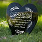 Muslim Islamic Grandmother Memorial Plaque Acrylic Heart Stake