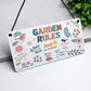 Garden Decoration Garden Signs For Outdoor Novelty Garden Rules
