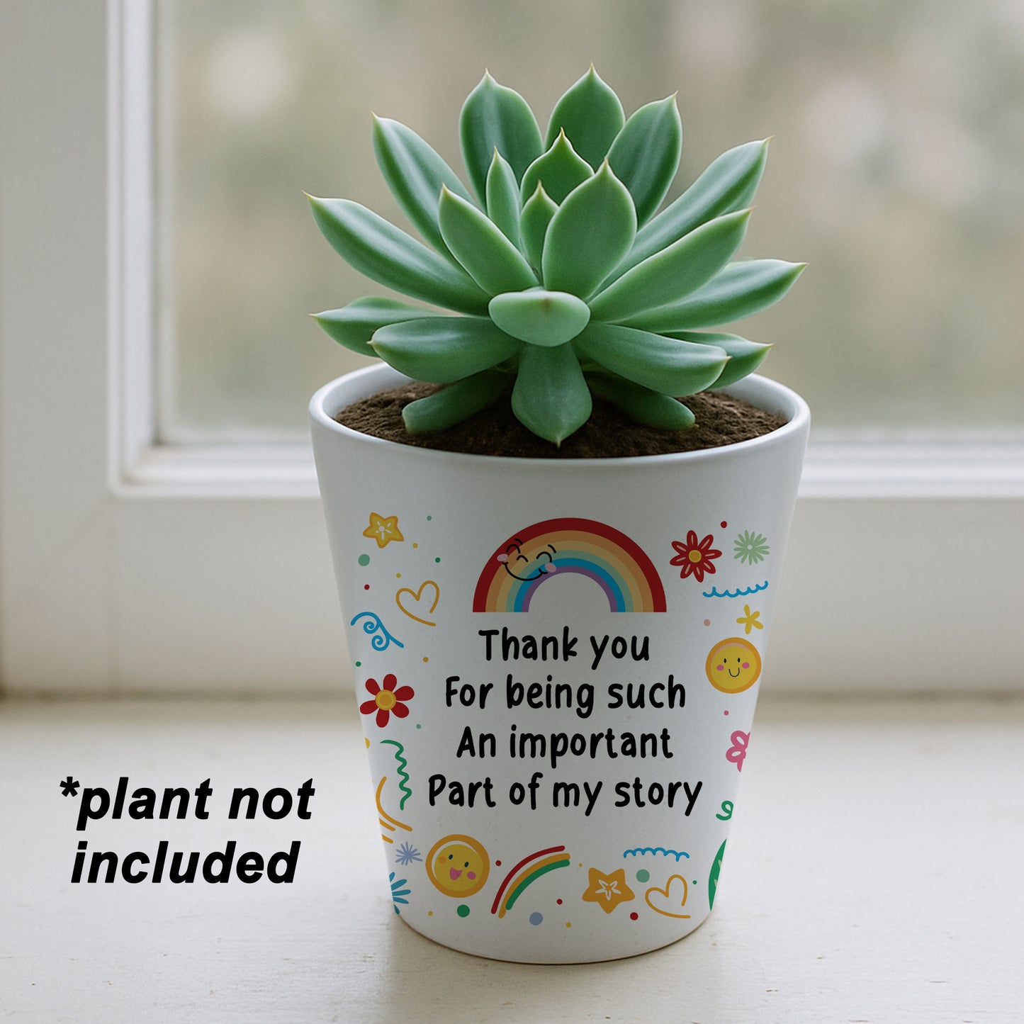 THANK YOU GIFT For Teacher Important Part Of My Story Plant Pot