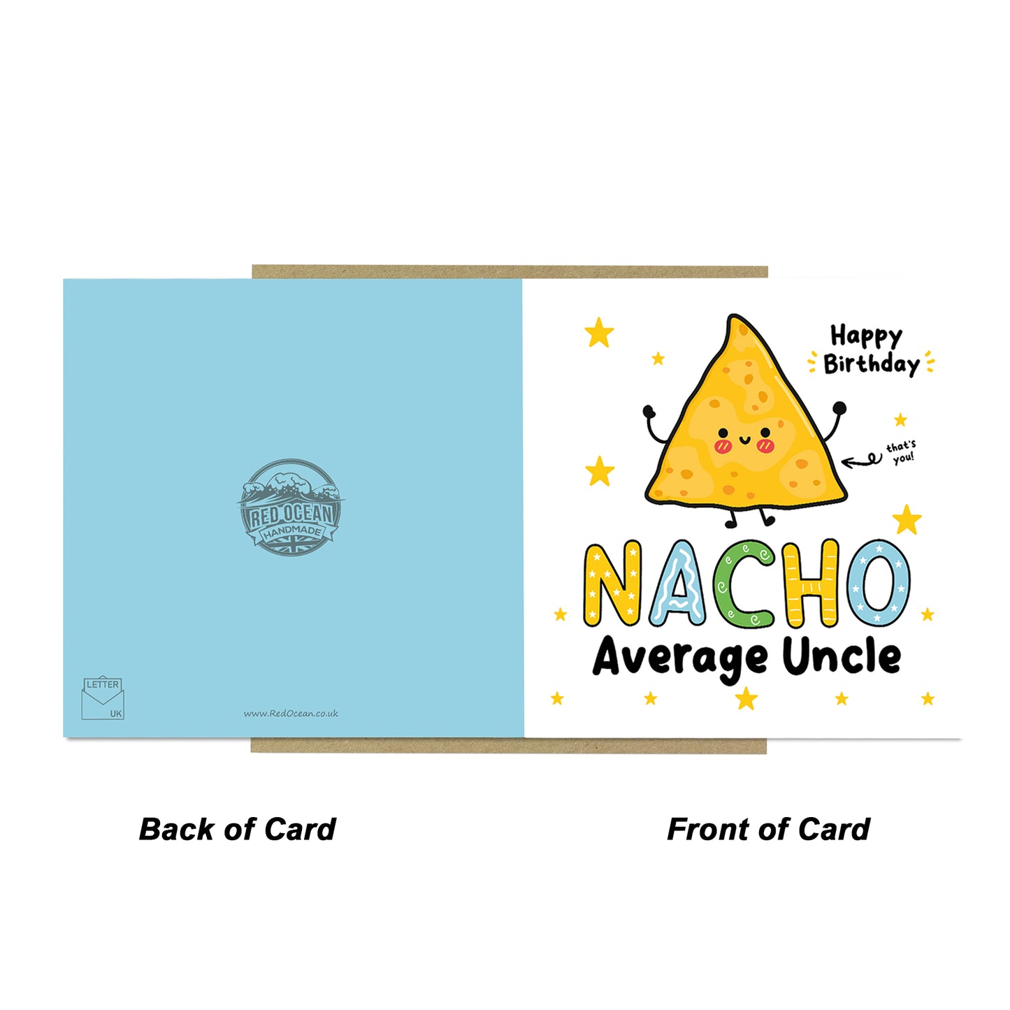 Birthday Card For Uncle NACHO Average Uncle Card Funny Birthday