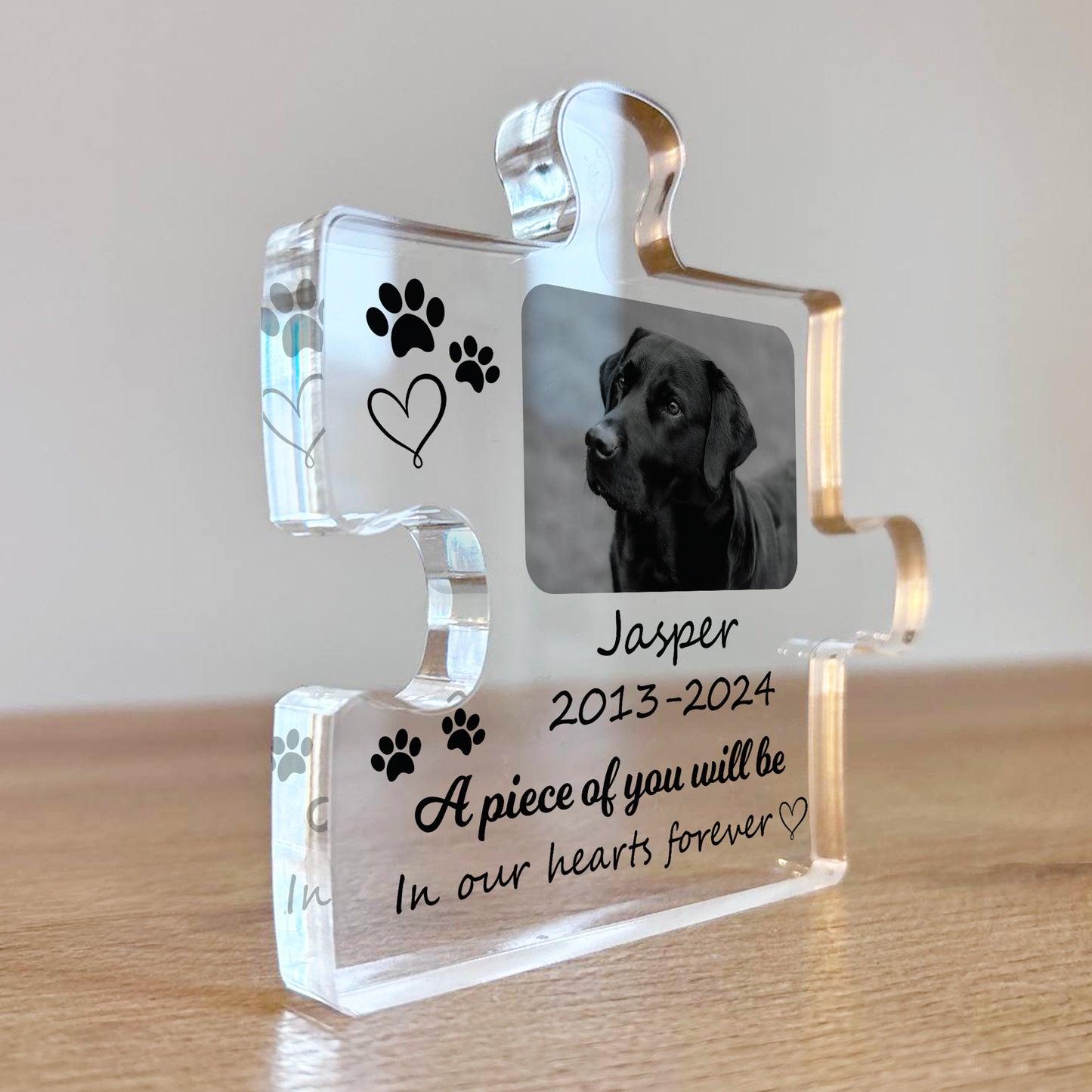 Piece Of You In Our Hearts Memorial Gift For Pet Dog Cat
