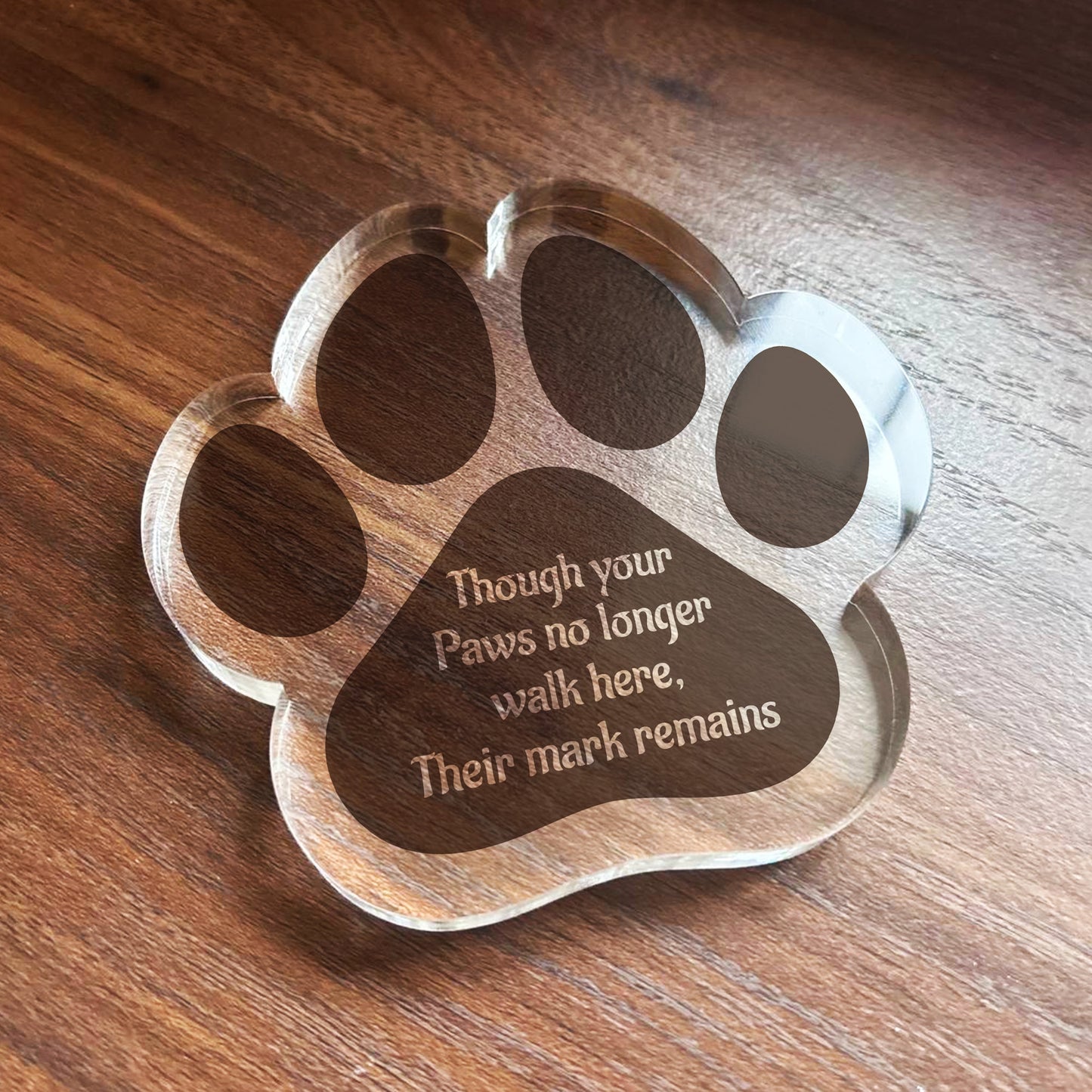 Special Dog Memorial Gift Paw Print Plaque In Memory Of Dog Cat