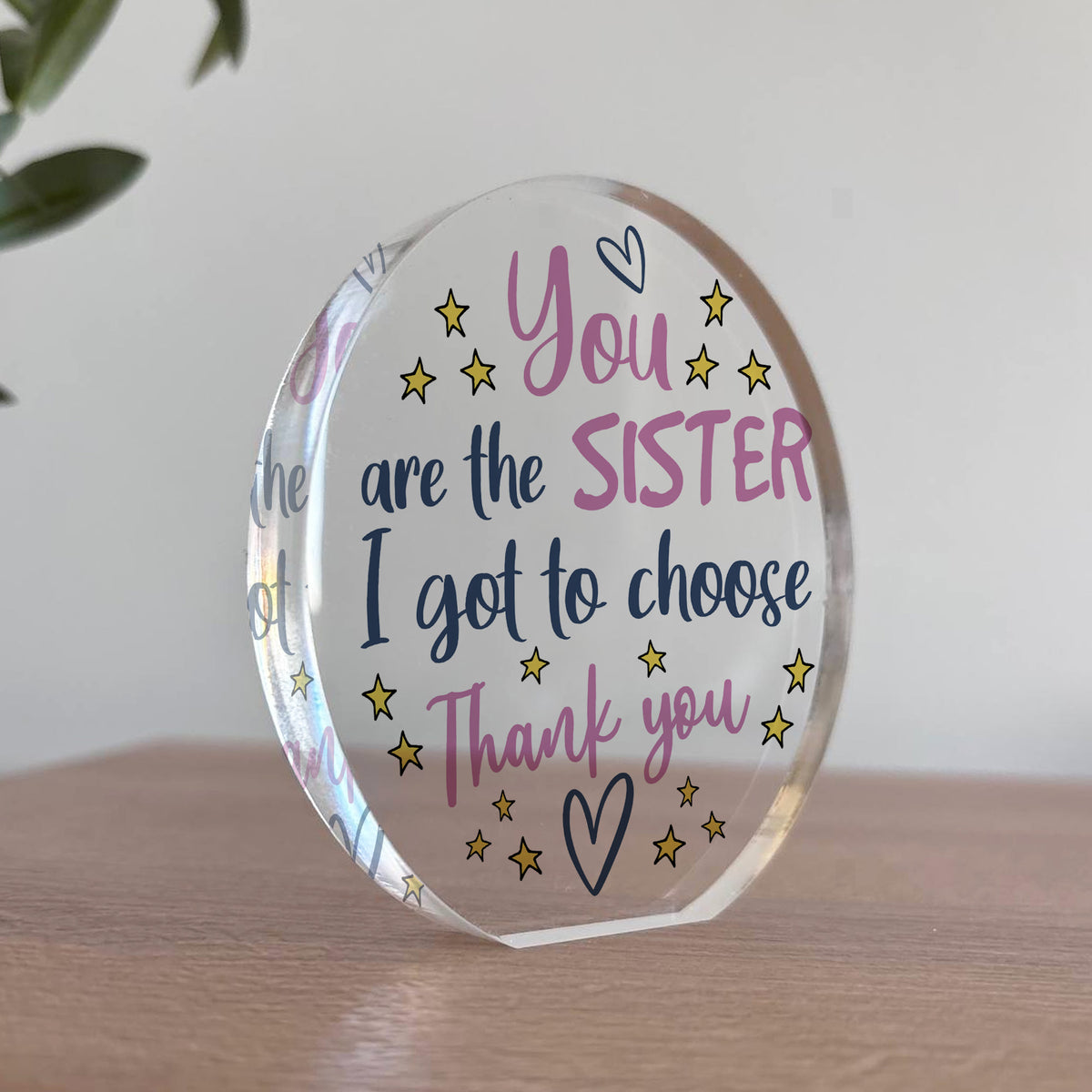 You Are The Sister I Got To Choose Gift For Best Friend Plaque