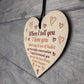 Anniversary Gift For Him Her Hanging Heart Plaque Husband Wife