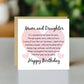 Birthday Card Card for Mum Mother Mum And Daughter Card