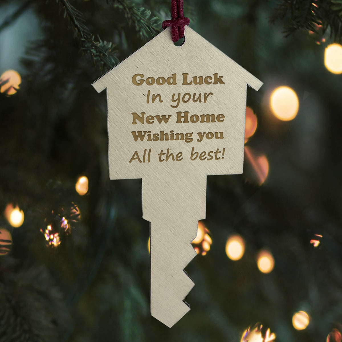New Home Good Luck Gifts Christmas Tree Decorations Couple
