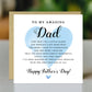 Amazing Dad Fathers Day Card From Daughter Happy Father's Day