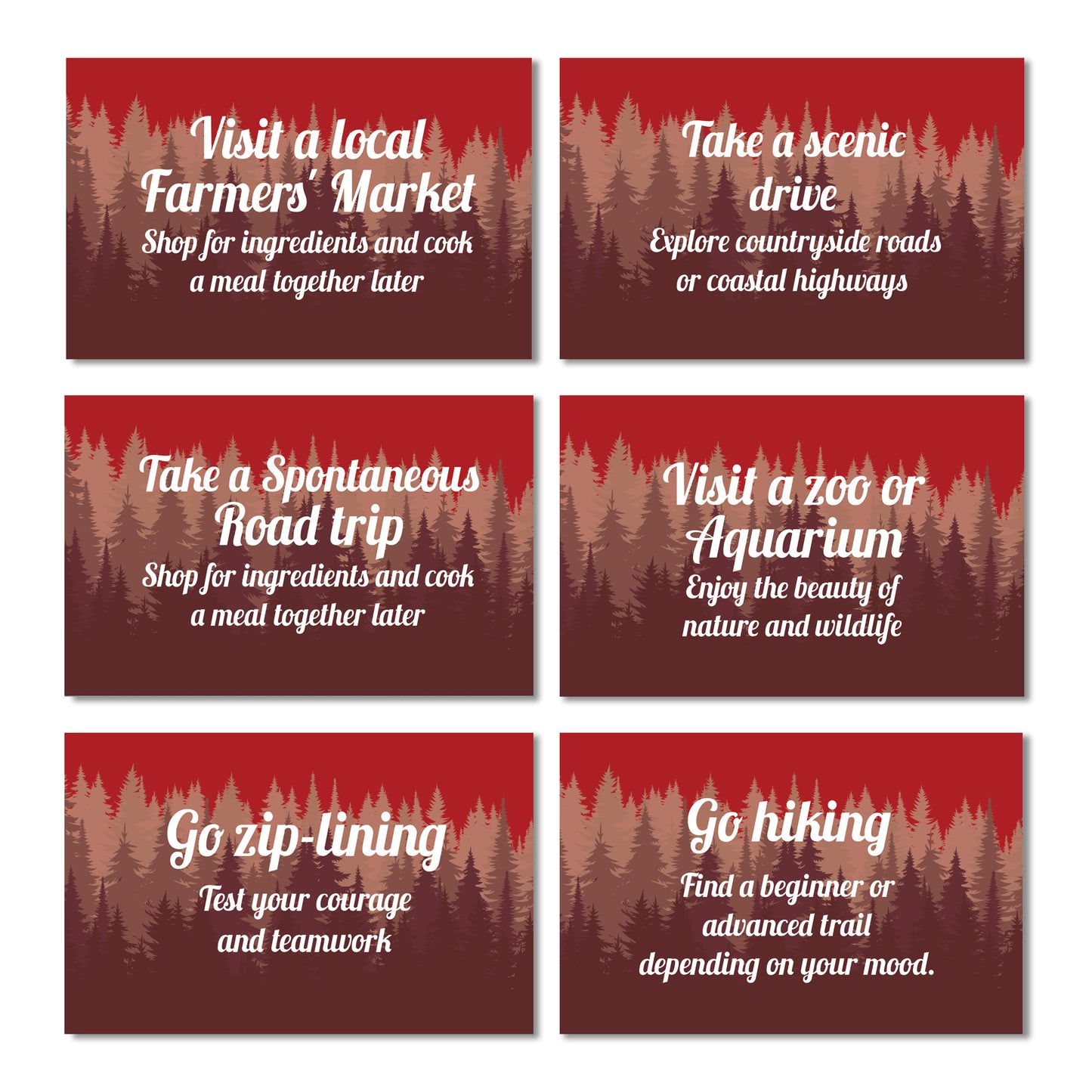 Adventure Guide Coupon Book Couples Boyfriend Girlfriend