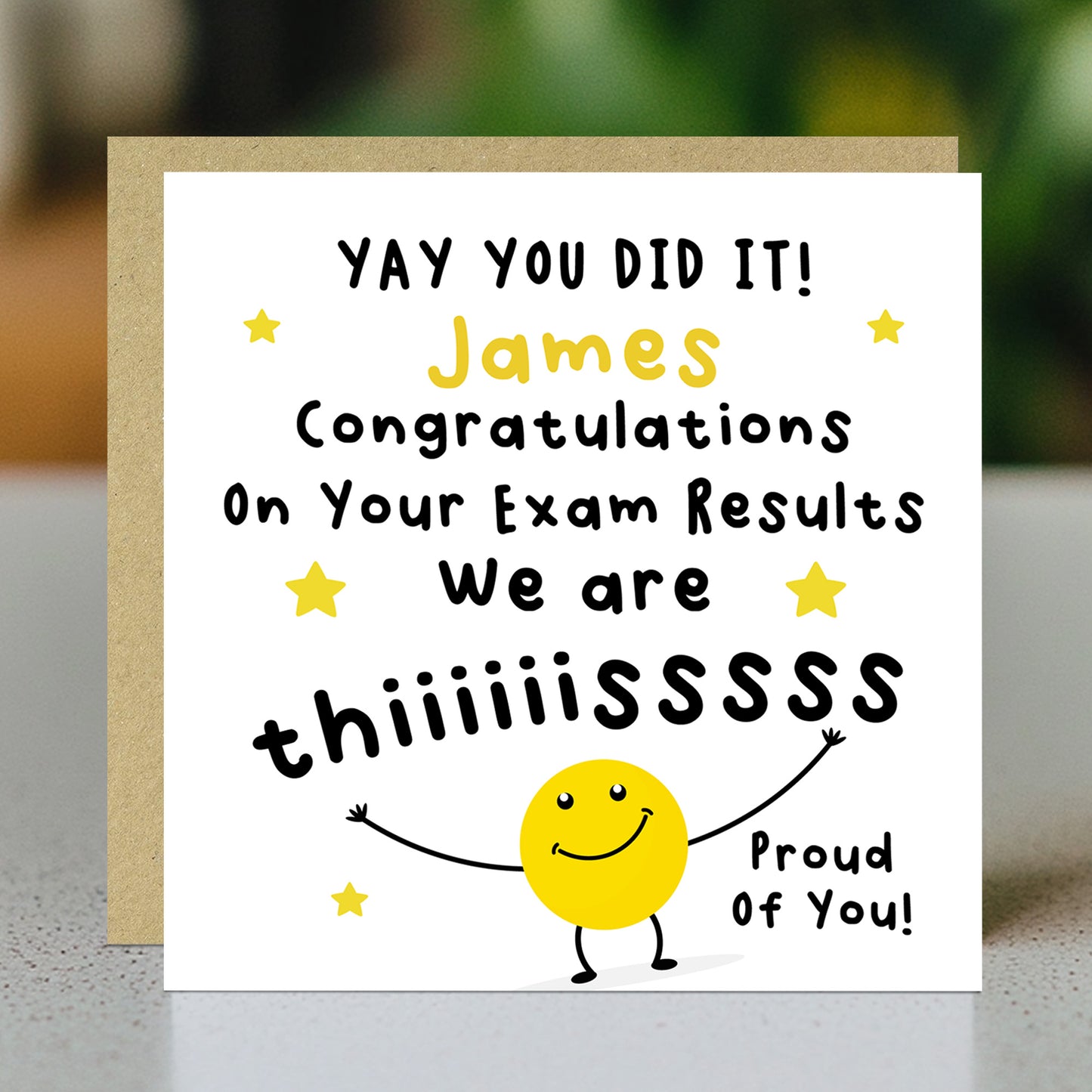 Personalised Congratulations Well Done Card Proud of You Card