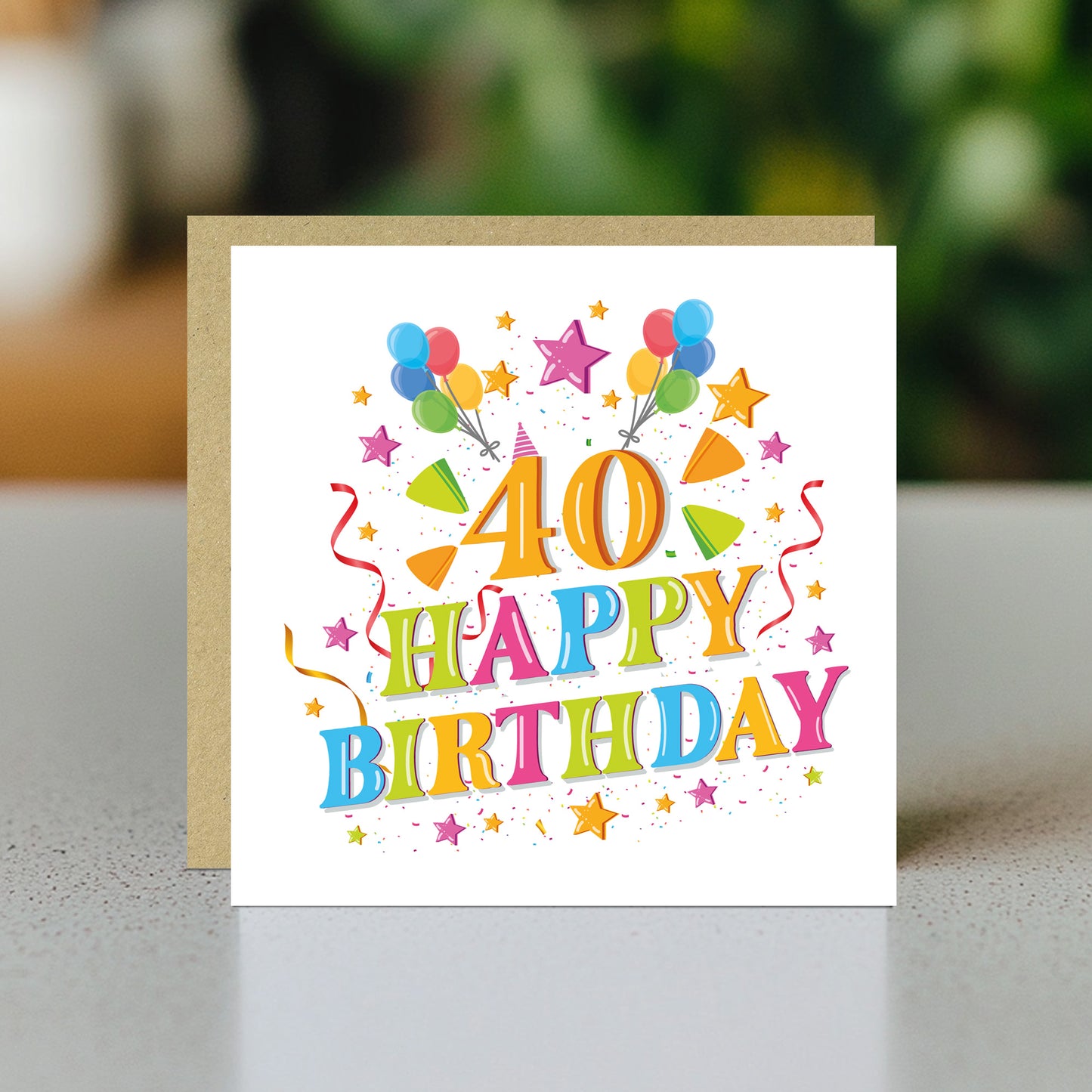 40th Birthday Cards for Women Birthday Card For Friends Family