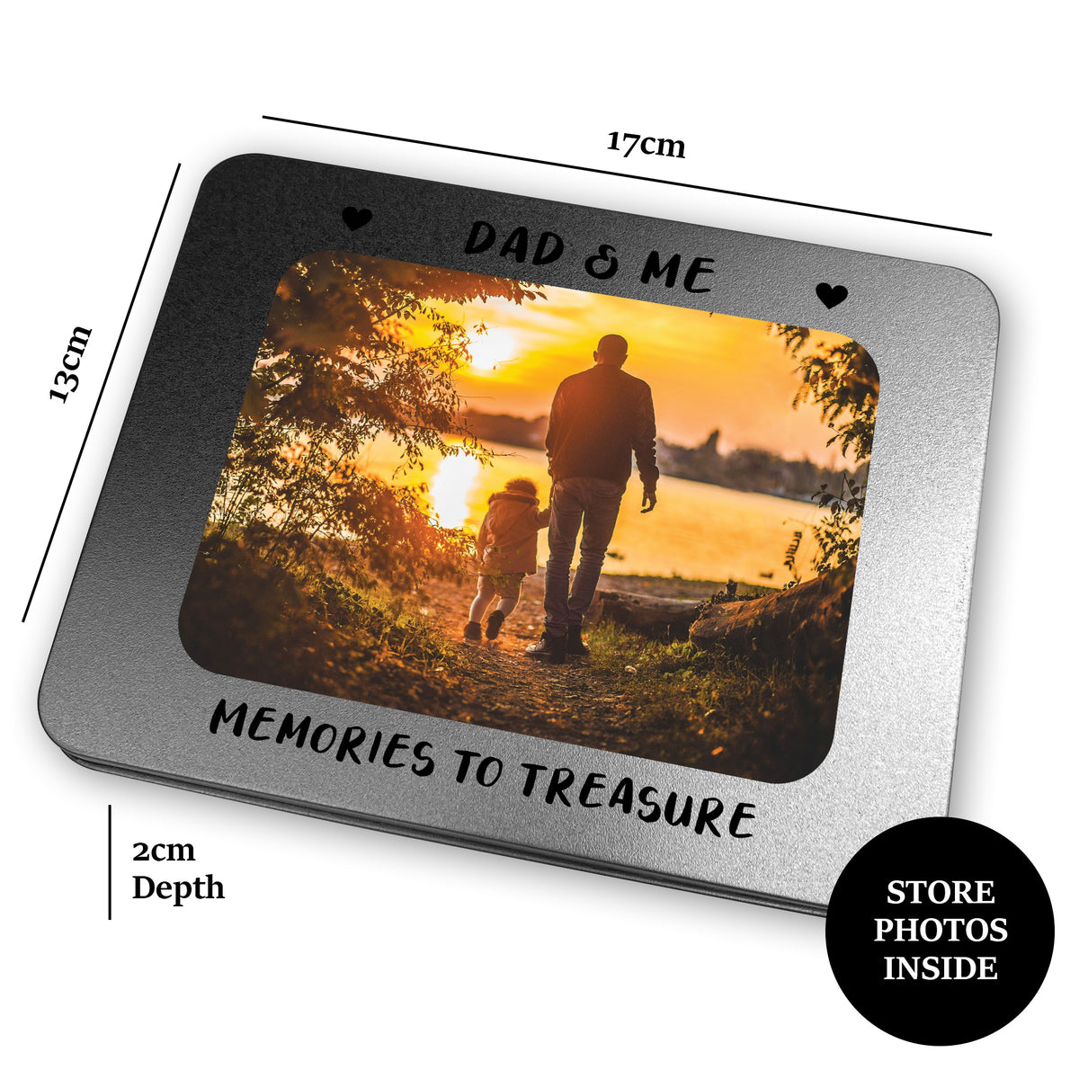 Dad Gift For Birthday Photo Storage Box Personalised Gift