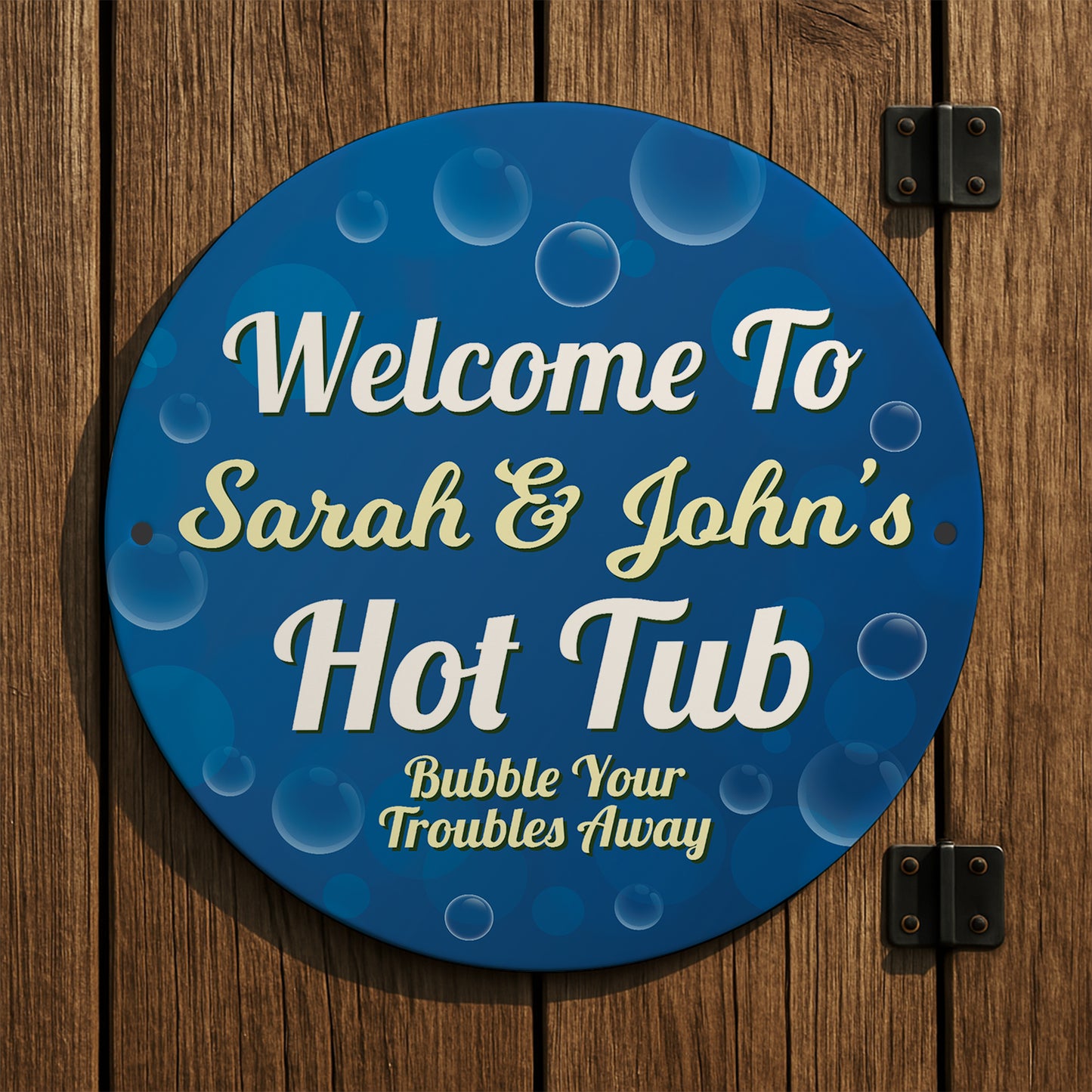 Personalised Welcome To Hot Tub Sign Wall Mounted Signs