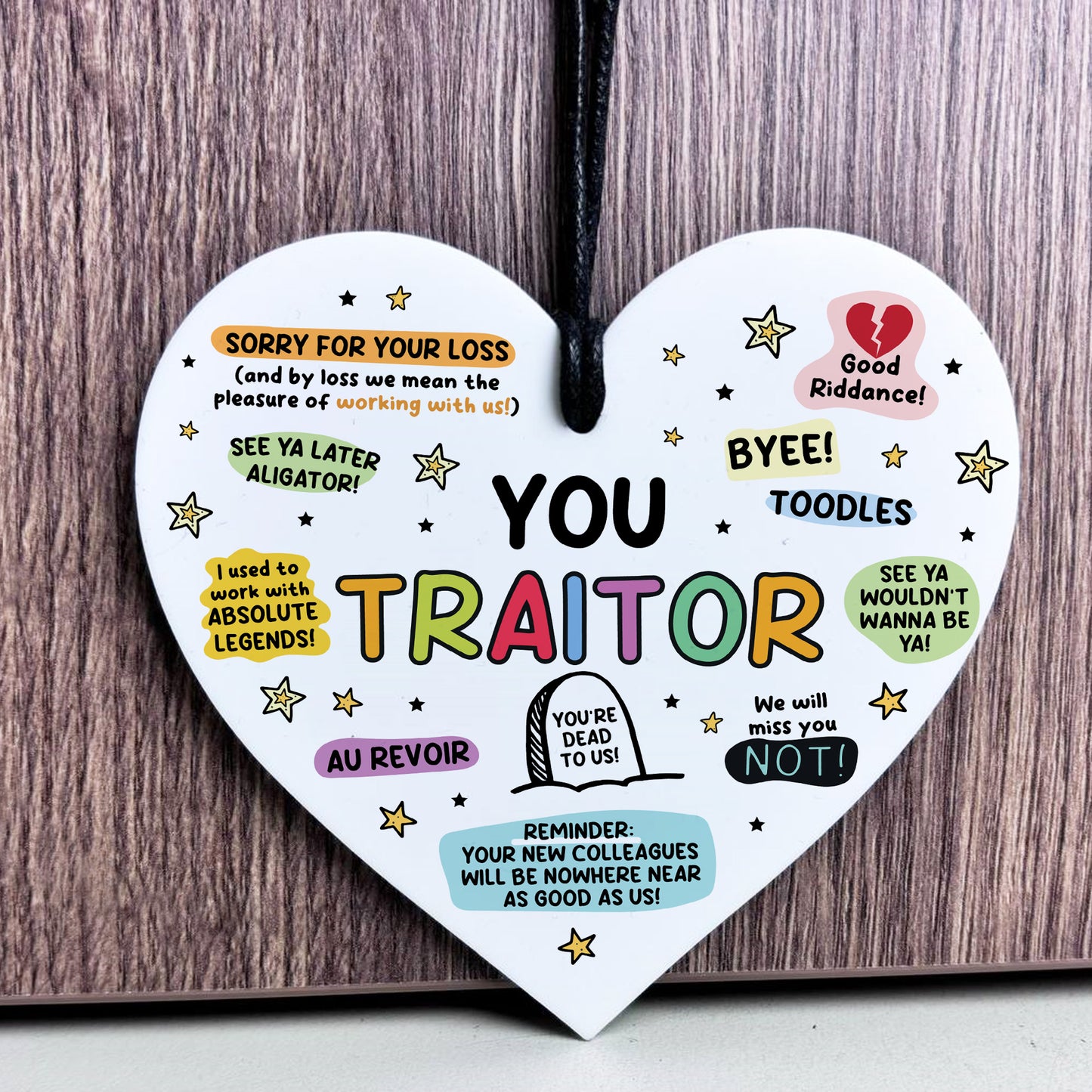 Funny Gift For Colleague You Traitor Hilarious New Job Gifts