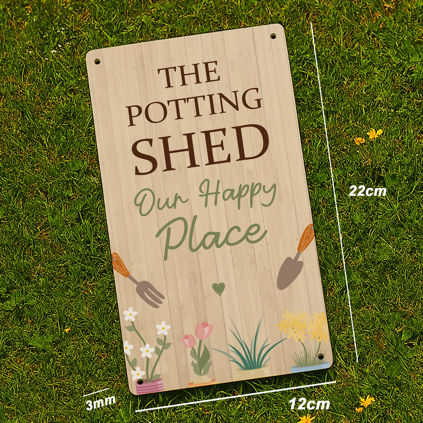 The Potting Shed Sign For Garden Summerhouse Greenhouse 22x12cm