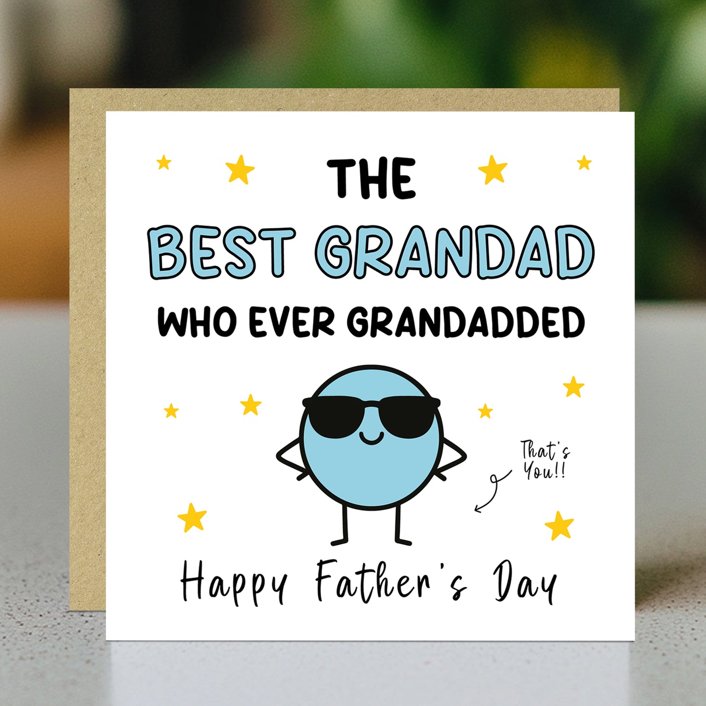 Fathers Day Card For Grandad BEST GRANDAD Whoever Grandadded