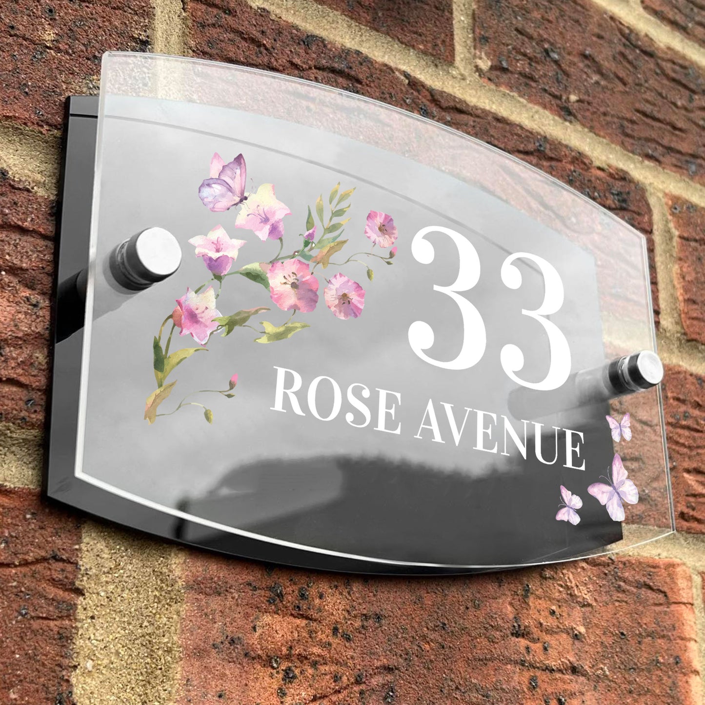 Contemporary Personalised House Sign Door Number Adddress Plaque