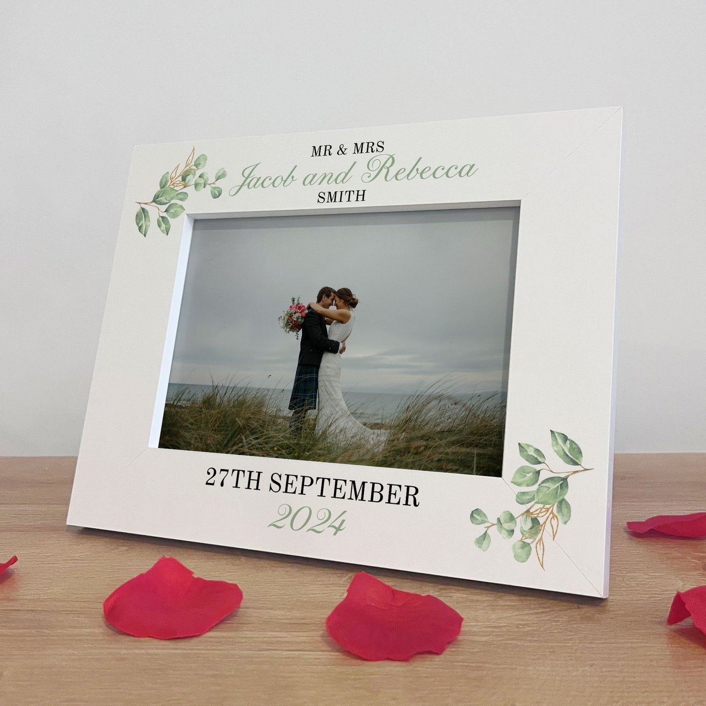 Personalised Wedding Day Photo Frame Gift For Couple Marriage