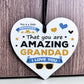Gift For Grandad For Fathers Day Birthday Amazing Grandad Plaque
