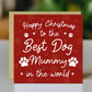 Happy Christmas To The Best Dog Mummy Card From The Dog Puppy