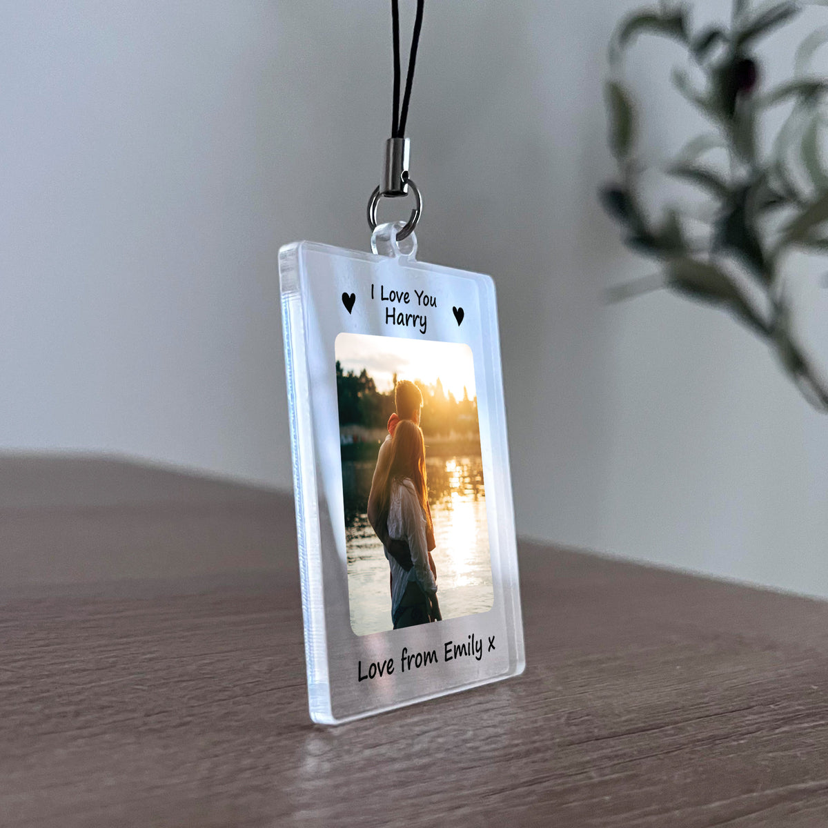 Romantic Gift For Couple Personalised Photo Keyring Anniversary