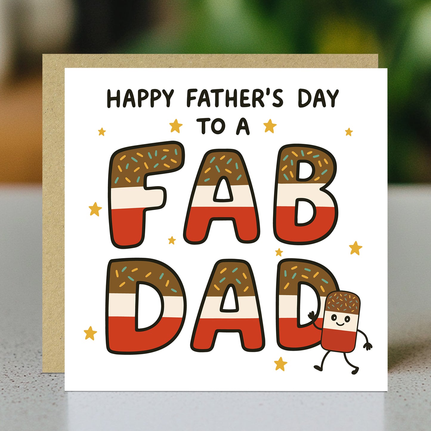 Happy Fathers Day Card For Dad FAB DAD CARD From Son Daughter