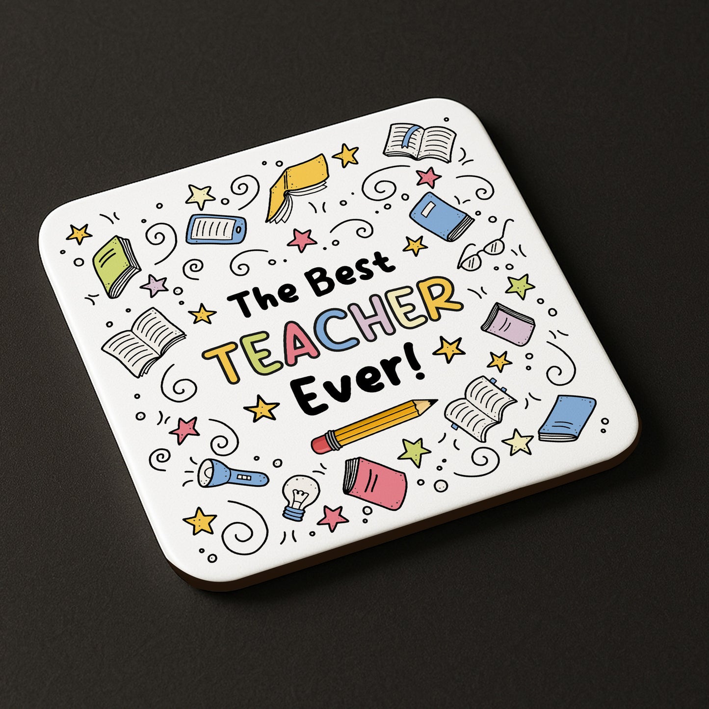 Teacher Gifts For Women Men Best TEACHER Gift Teacher Coaster