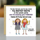 BESTIE Birthday Card With Kraft Envelope BFF Birthday Card