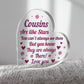Cousin Plaque Cousins Are Like Stars Thank You Gift For Her