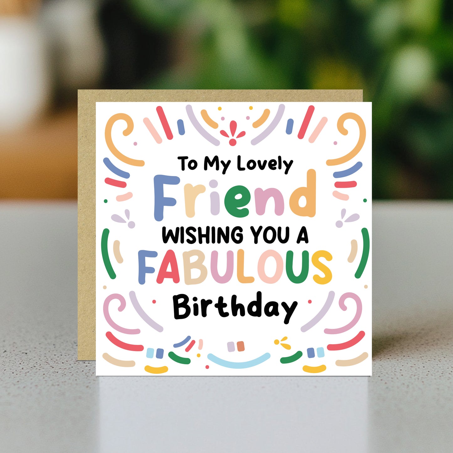 Friend Birthday Card Best Friend Birthday Card Bestie BFF