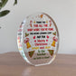 Merry Christmas Gift For Teacher Acrylic Plaque Assistant