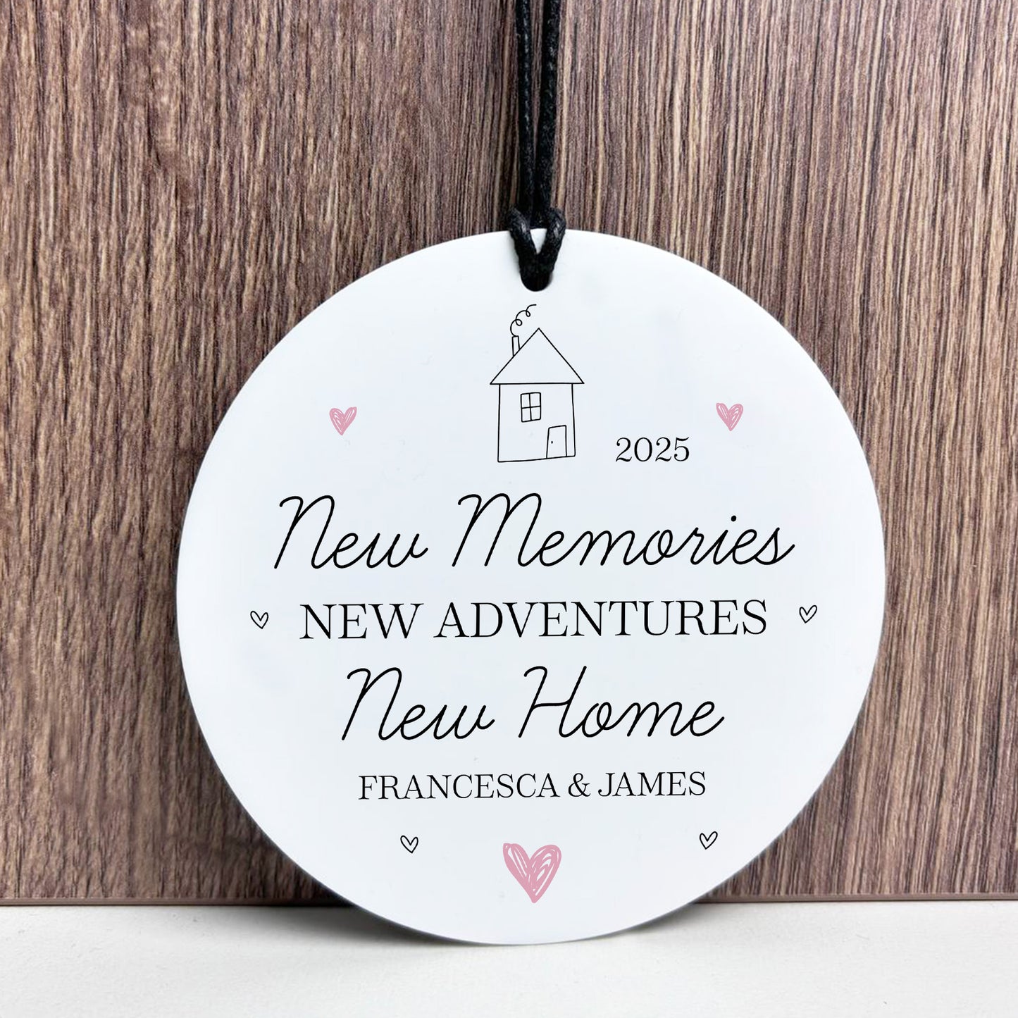 Congratulations New Home Gift Personalised Plaque For Couple