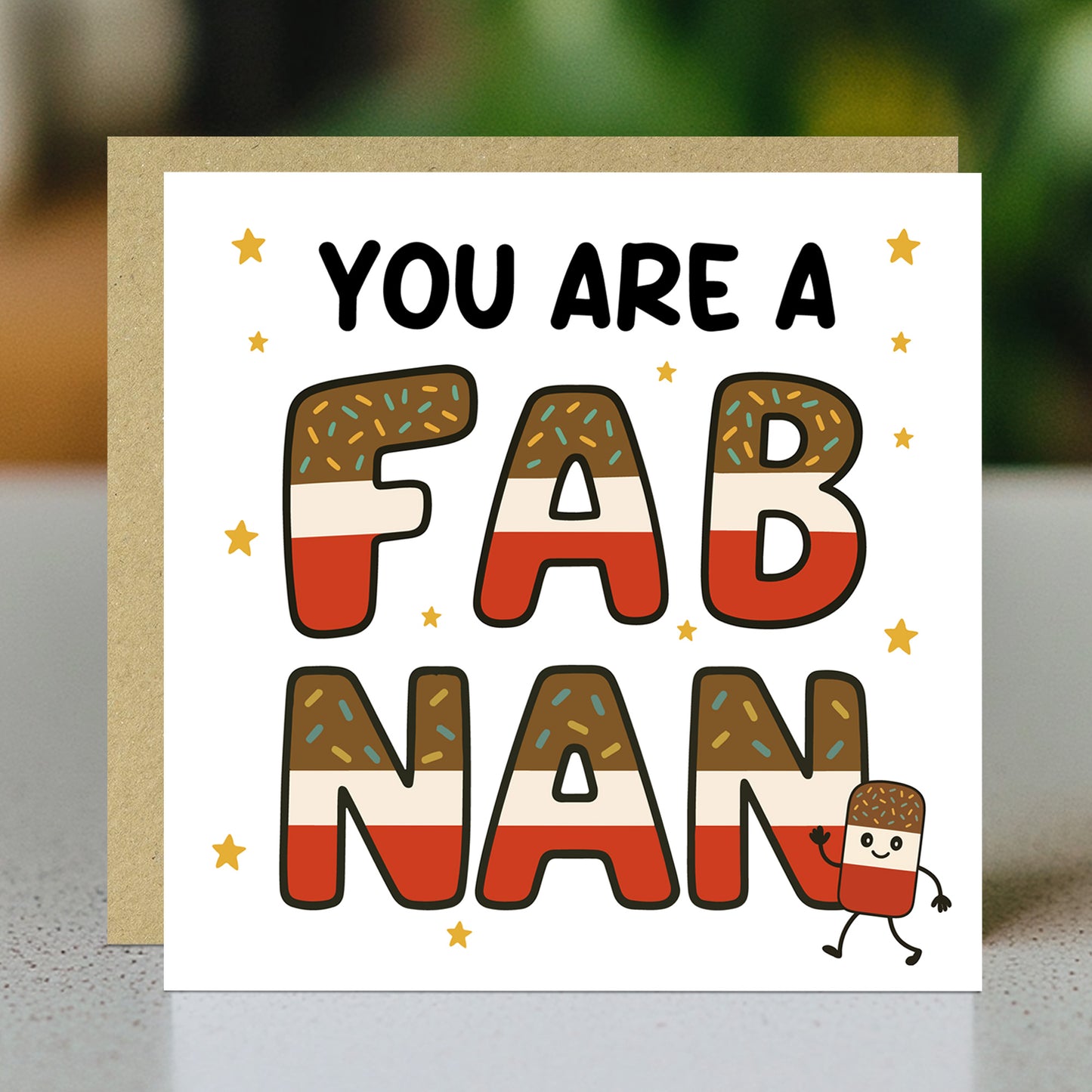 You Are A FAB NAN Card Happy Birthday Card For Nan From Grandson