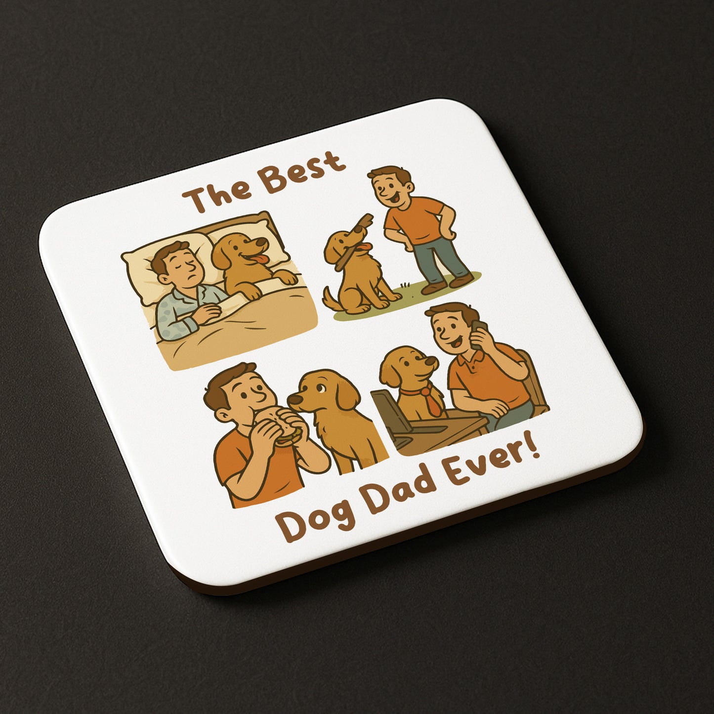 BEST DOG DAD EVER Gift For Fathers Day Gift From The Dog