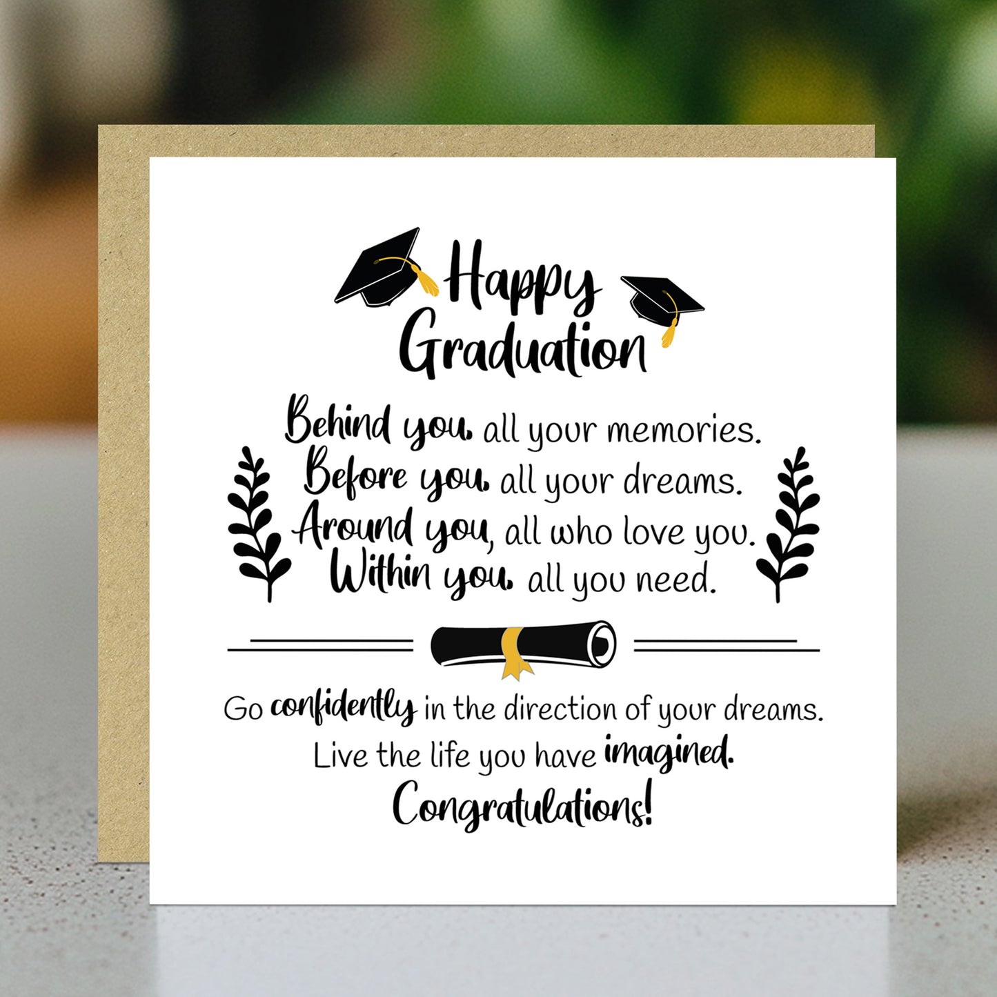 Happy Graduation Card For Daughter Son Grandson Granddaughter