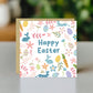 Easter Card Cute Easter Card HAPPY EASTER CARD Easter Egg CarD