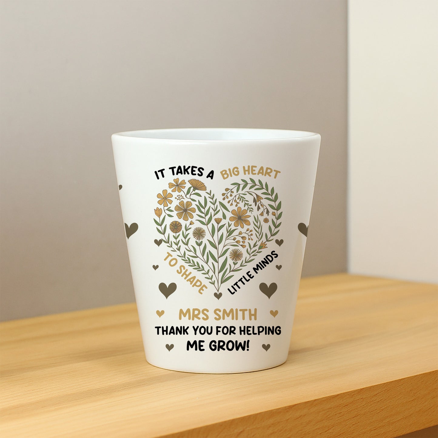 Thank You Gift For Teacher BIG HEART TO SHAPE LITTLE MINDS Gifts