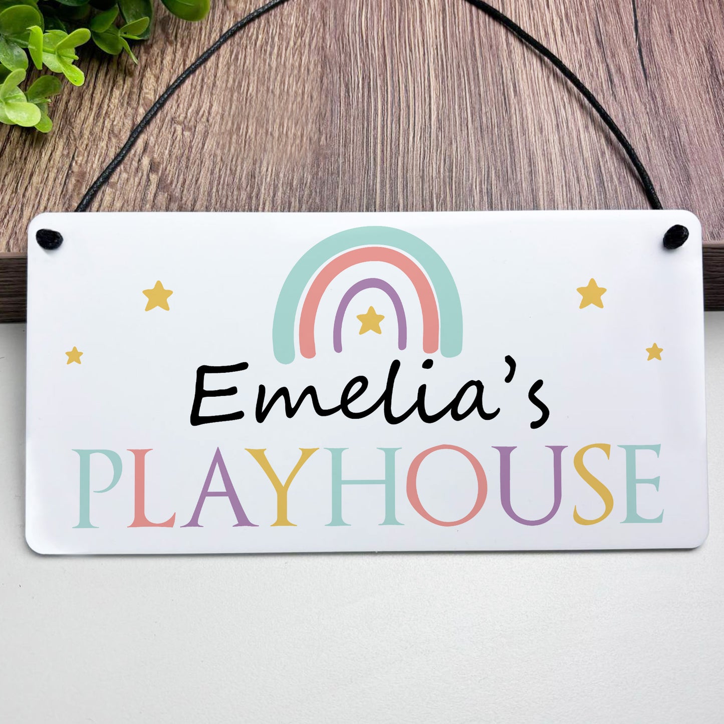 Personalised Cute Child's Playhouse Sign For Outdoor Kids Gift